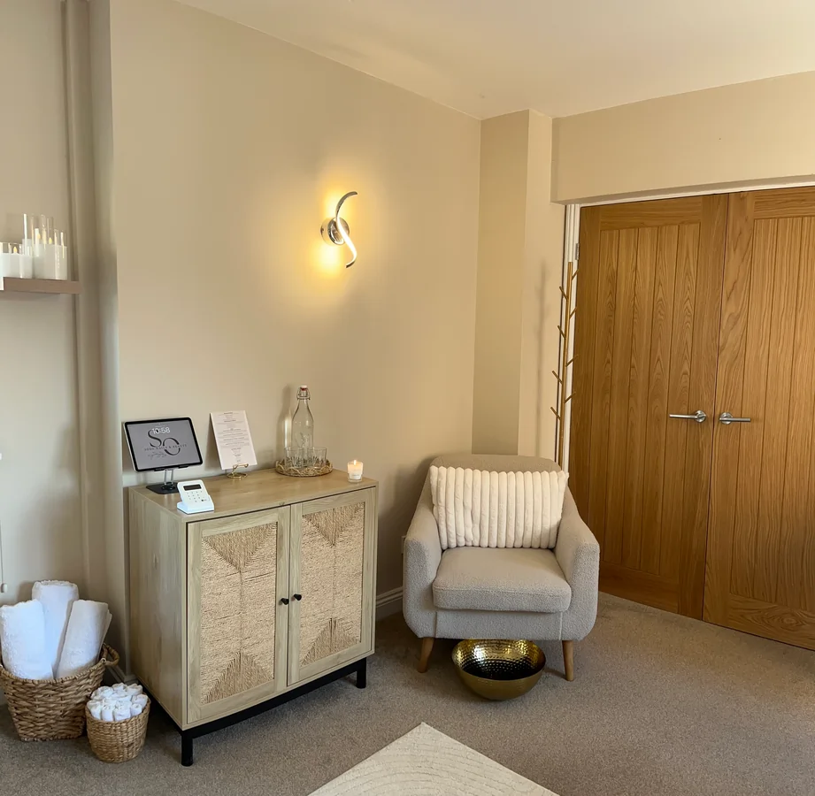 Calm private beauty studio interior in Portishead